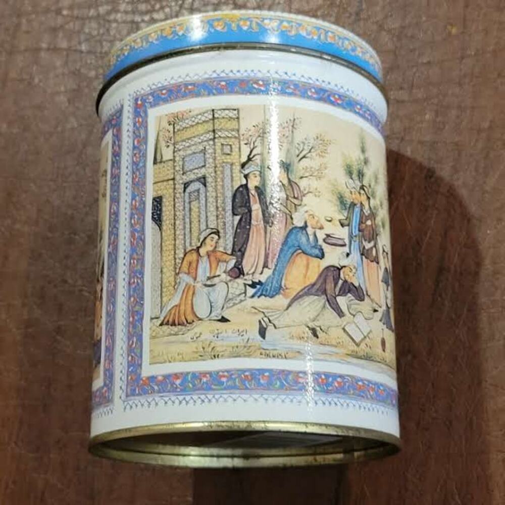 Vintage Ben Rickert Collectible Empty Tin Canister Container